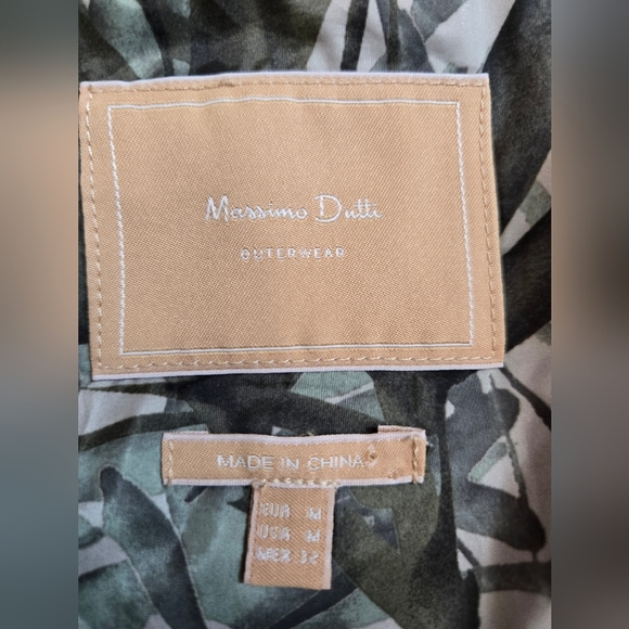 Massimo Dutti Lightweight Palm Fronds Jacket. Size Medium - Picture 11 of 15